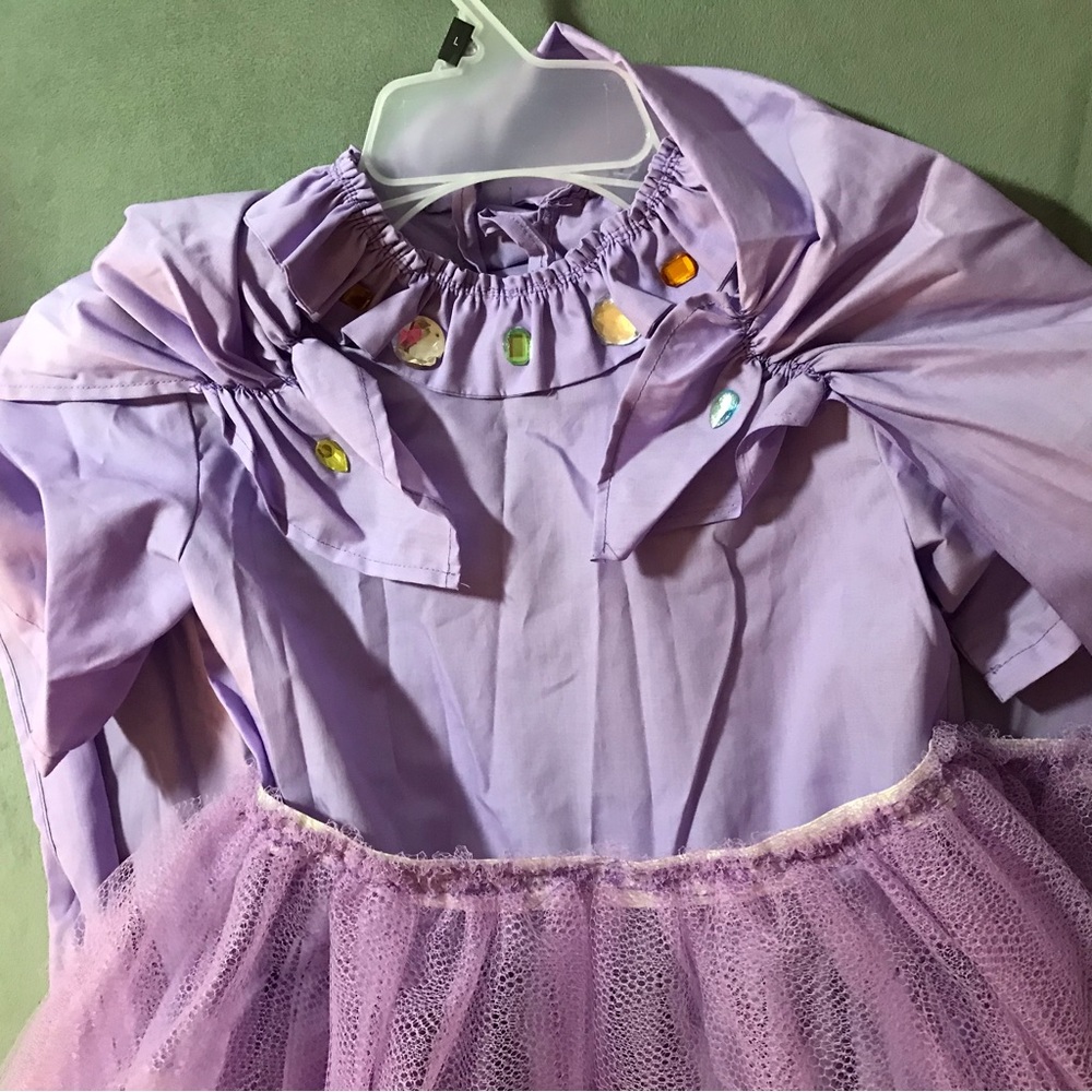 3-piece lilac princess dress-up costume